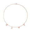 Necklace With Diamond Letters - Center