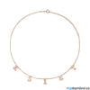 Necklace with Diamond Letters - Center Necklace mydiamond.ca