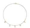 Necklace with Diamond Letters - Center Necklace mydiamond.ca 14K Rose Gold 5