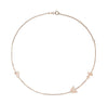 Necklace with Letters Necklace mydiamond.ca 14K Rose Gold 3 Left + Right