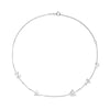 Necklace with Letters Necklace mydiamond.ca 14K White Gold 5 Left + Right