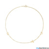 Necklace with Letters and Symbol Necklace Mydiamond 14K Yellow Gold 2 Butterfly
