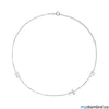 Necklace with Letters and Symbol Necklace Mydiamond 14K White Gold 2 Butterfly