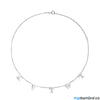 Necklace with Letters - Center Necklace Mydiamond 14K White Gold 5