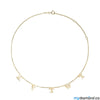Necklace with Letters - Center Necklace Mydiamond 14K Yellow Gold 5
