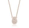Pear Pave Necklace (0.20Ctw) - mydiamond.ca