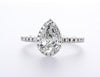 Pear Shape Halo Engagement Ring (1.27Ctw) - mydiamond.ca
