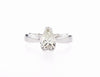 Pear Shape Solitaire Ring (1.00Ctw) - mydiamond.ca