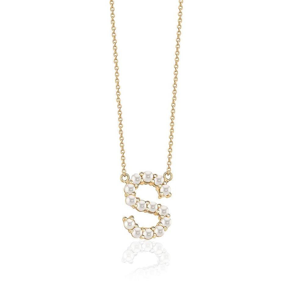 Pearl Initial Necklace - mydiamond.ca