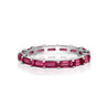 Red Ruby Baguette Eternity Ring - mydiamond.ca