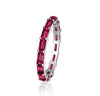 Red Ruby Baguette Eternity Ring - mydiamond.ca