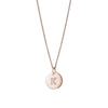 16mm Silver Disc Initial Necklace
