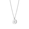 16mm Silver Disc Initial Necklace