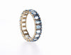 Blue Topaz Emerald Cut Eternity Ring - mydiamond.ca
