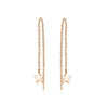 Star Chain Earrings Earrings Mydiamond 14K ROSE GOLD