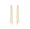 Star Chain Earrings Earrings Mydiamond 14K YELLOW GOLD