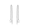 Star Chain Earrings Earrings Mydiamond 14K WHITE GOLD