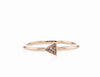 TANGO TRIANGLE DIAMOND RING (0.10CTW) Rings Mydiamond 14K Yellow Gold 3.5