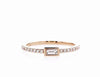 TANGY BAGUETTE DIAMOND RING (0.30CTW) Rings Mydiamond 14K Rose Gold 3.5