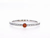 TANGY ORANGE SAPPHIRE RING (0.21CTW) Rings Mydiamond 14K White Gold 3.5