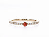 TANGY ORANGE SAPPHIRE RING (0.21CTW) Rings Mydiamond 14K Yellow Gold 3.5