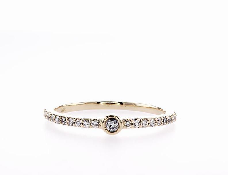 TANGY RING (0.19CTW) Rings Mydiamond 14K Yellow Gold 3.5