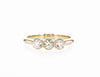 TINA THREE STONE DIAMOND RING (0.45CTW) Rings Mydiamond 14K Yellow Gold 3.5