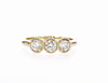 TINA THREE STONE DIAMOND RING (0.73CTW) Rings Mydiamond 14K Yellow Gold 3.5