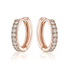 Willow Huggies (0.25Ctw) Earrings Mydiamond 14K ROSE GOLD