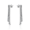 Two Row Dangling Diamond Earrings