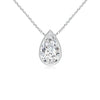 Pear Lab Grown Diamond Bezel Pendant