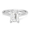 Emerald Lab Diamond 0.50 CTW Solitaire Ring