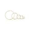 2mm Gold Hoops Earrings - mydiamond.ca