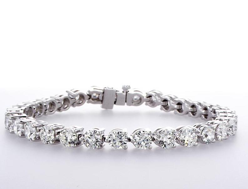 3 Prong Tennis Diamond Bracelet (12.66Ctw) - mydiamond.ca