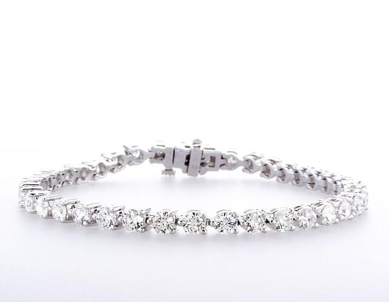 3 Prong Tennis Diamond Bracelet (7.25Ctw) - mydiamond.ca