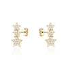 3 Star Diamond Earrings (0.20Ctw) - mydiamond.ca