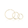 3mm Gold Hoops Earrings - mydiamond.ca