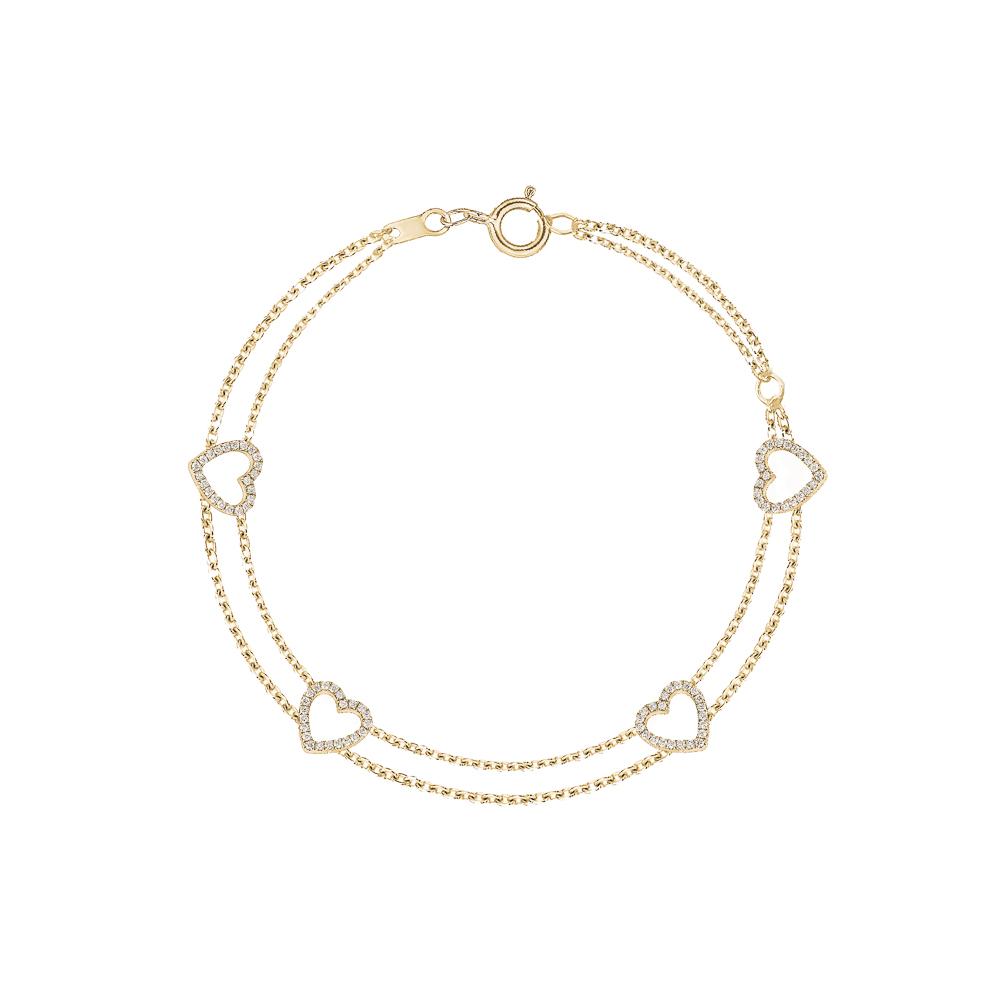 4 Heart Diamond Bracelets - mydiamond.ca
