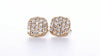 Cushion Pave Diamond Earring (0.20Ctw)