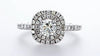 Double Halo Engagement Ring (1.06ctw)