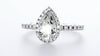 Pear Shape Halo Engagement Ring (1.27Ctw)