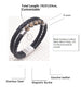 Black Genuine Leather, Matte Silver Clasp, 128 cut-faceted natural crystal