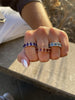 Blue Topaz Emerald Cut Eternity Ring - mydiamond.ca