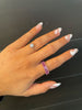 Emerald Cut Pink Sapphire Eternity Ring (7.55Ctw) - mydiamond.ca