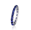 Blue Sapphire Baguette Eternity Ring - mydiamond.ca