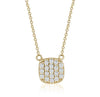 Cushion Pave Necklace (0.30Ctw) - mydiamond.ca
