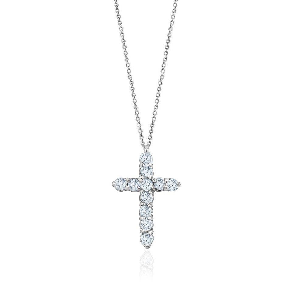 Diamond Cross Pendant (0.84Ctw) - mydiamond.ca
