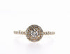 Double Halo Diamond Ring (0.46Ctw) - mydiamond.ca