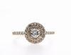 Double Halo Diamond Ring (0.65Ctw) - mydiamond.ca