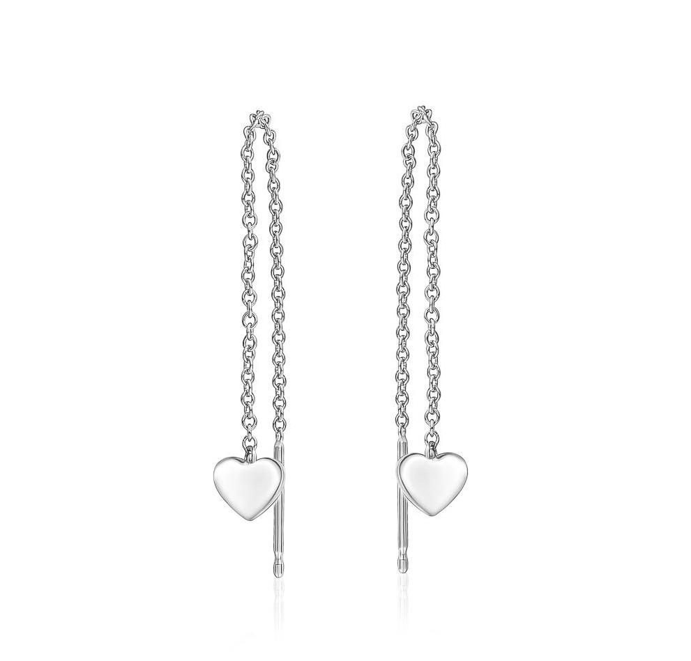Heart Chain Earrings - mydiamond.ca